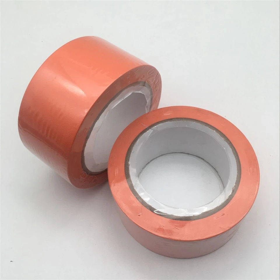 Low Tack Orange Pvc Tape in 50mm X 33m Rolls Used For Surface Protection During Construction best